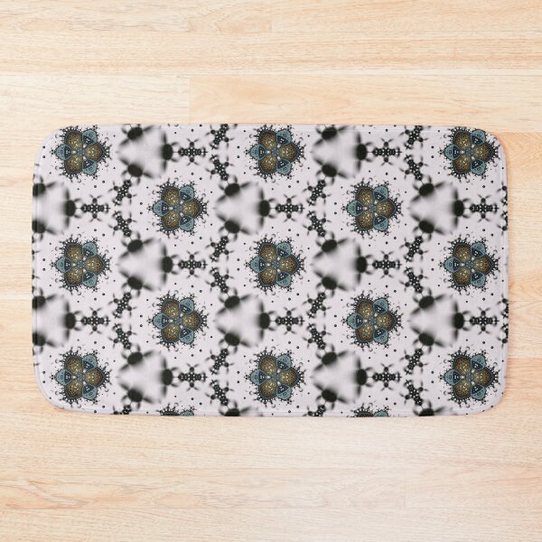 Item preview, Flowers in Winter, Hexagonal Floral Fractal Pattern designed and sold by jean-nicolas.
