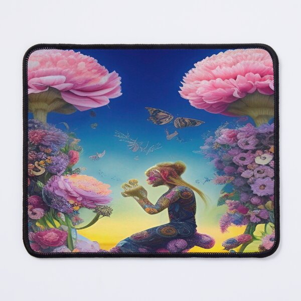 Item preview, Abstraction illustrative rosery Colorful hippie style Splash Flowers Imagination of dream  桜 world art bloomcore designed and sold by ValleyDream.