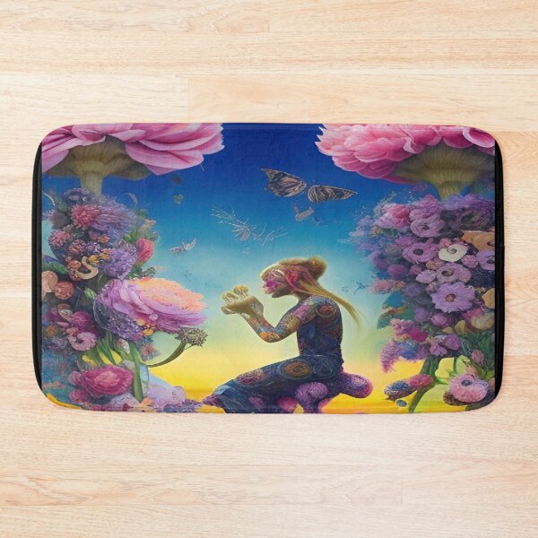 Item preview, Abstraction illustrative rosery Colorful hippie style Splash Flowers Imagination of dream  桜 world art bloomcore designed and sold by ValleyDream.