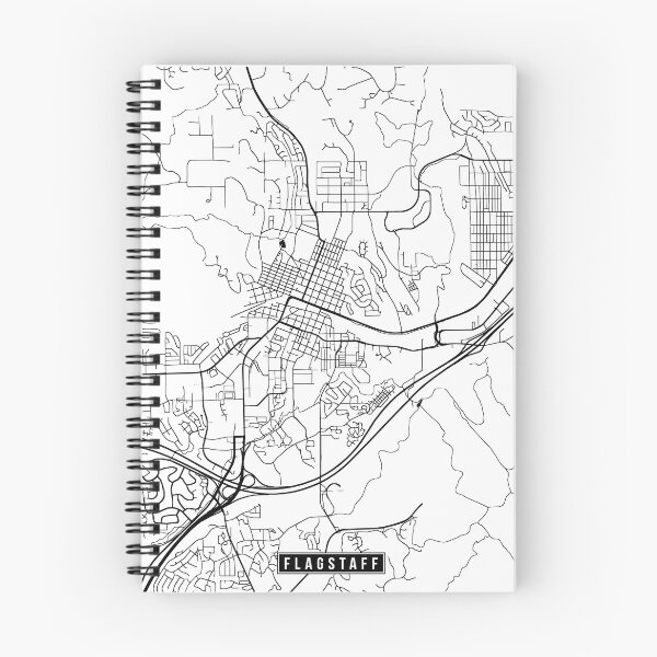 Item preview, Flagstaff, Arizona Street Map designed and sold by InkistPrints.