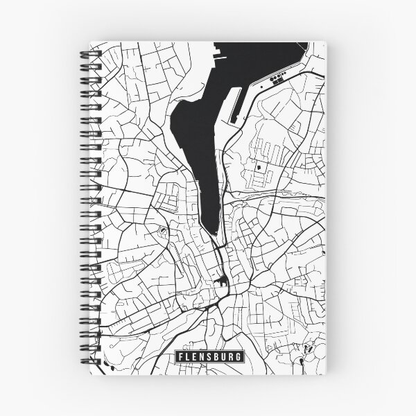 Item preview, Flensburg, Germany Street Map designed and sold by InkistPrints.