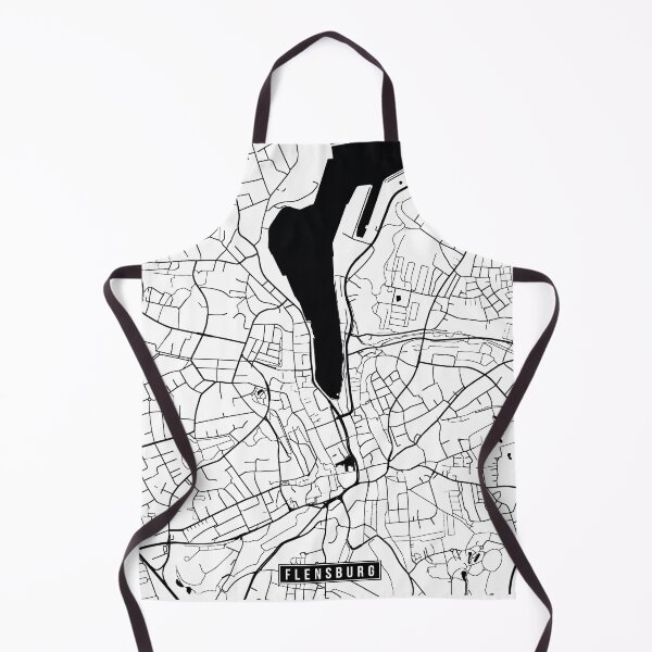 Item preview, Flensburg, Germany Street Map designed and sold by InkistPrints.