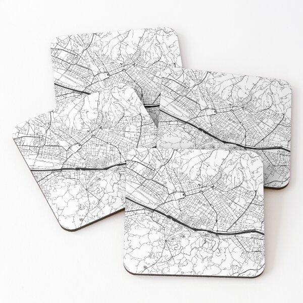 Aperçu de l'œuvre Florence, Italy Street Map créée et vendue par InkistPrints.