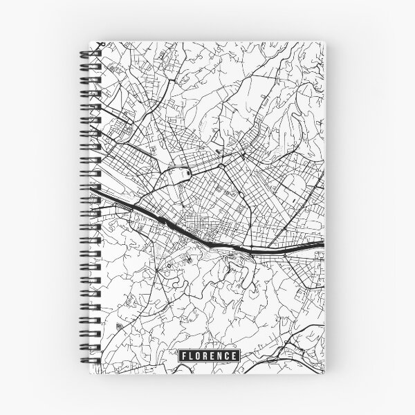 Artikelvorschau, Florence, Italy Street Map entworfen und verkauft von InkistPrints.