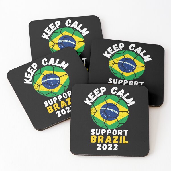 Item preview, Keep Calm Support Brazil soccer ball distressed grunge designed and sold by JoeyGrace.