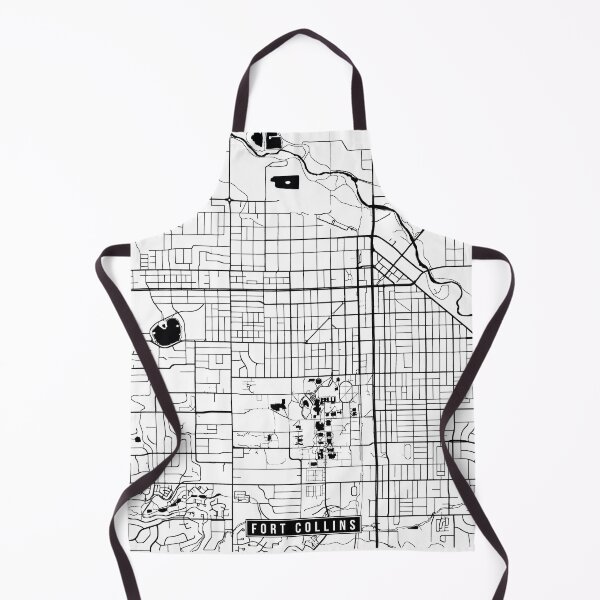 Item preview, Fort Collins, Colorado Street Map designed and sold by InkistPrints.