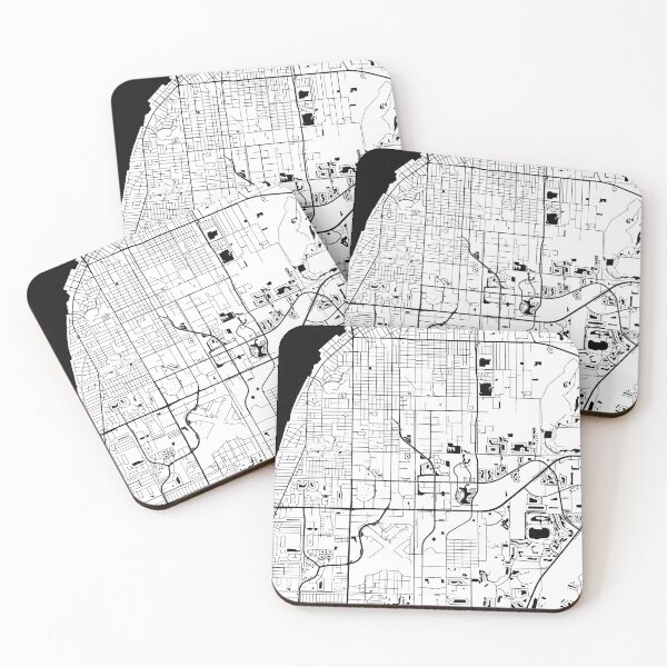 Artikelvorschau, Fort Myers, Florida Street Map entworfen und verkauft von InkistPrints.