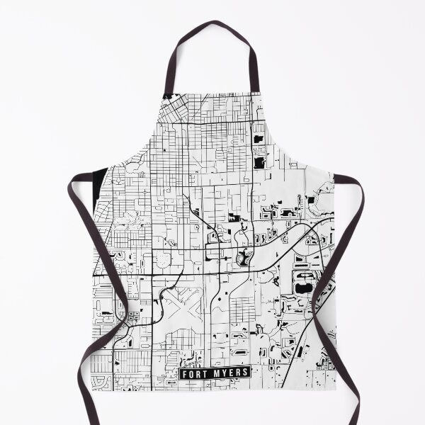 Item preview, Fort Myers, Florida Street Map designed and sold by InkistPrints.