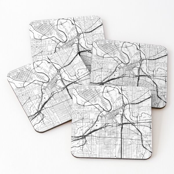 Item preview, Fort Worth, Texas Street Map designed and sold by InkistPrints.