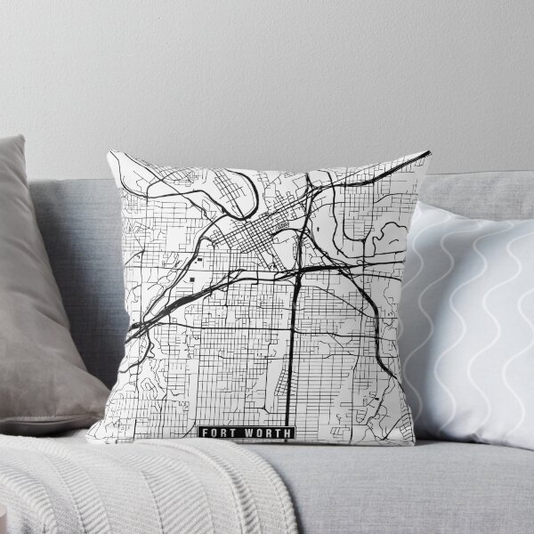 Item preview, Fort Worth, Texas Street Map designed and sold by InkistPrints.