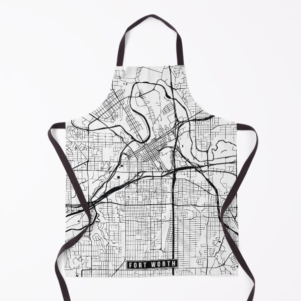 Item preview, Fort Worth, Texas Street Map designed and sold by InkistPrints.