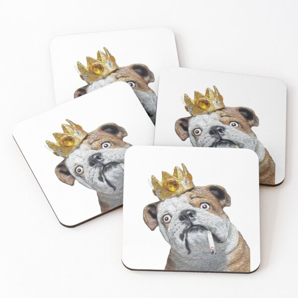 Item preview, King DOG | Smoking King Puppy | Bulldog King Smoking Dog | Dog King Design by Tyler Tilley designed and sold by Tyler Tilley.