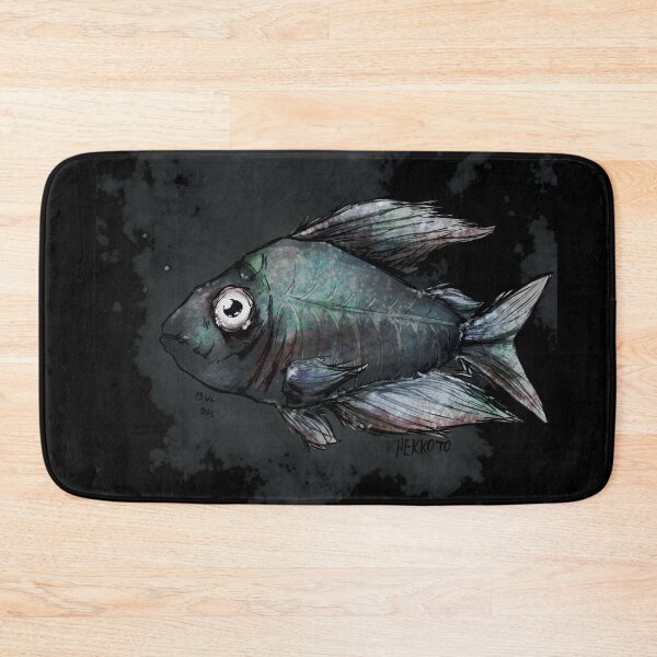 Item preview, Scary spooky fish monster horror designed and sold by Hekkoto.