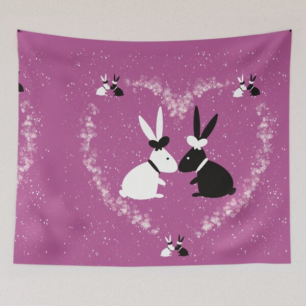 Item preview, Rabbit purple wedding designed and sold by Xatutik.art.