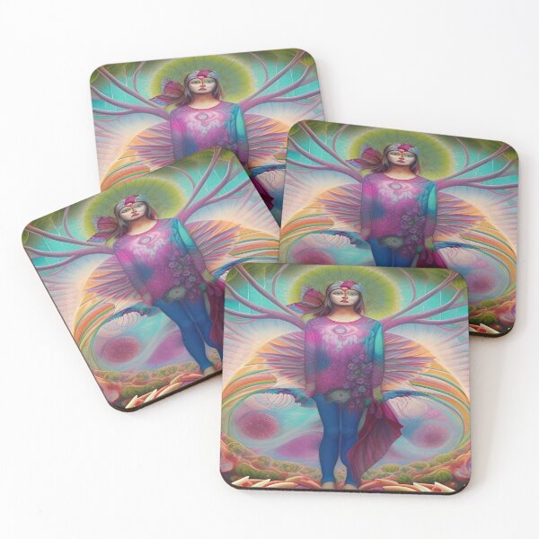 Item preview, Abstraction illustrative rosery Colorful hippie style Splash Flowers Imagination of dream  桜 world art bloomcore designed and sold by ValleyDream.