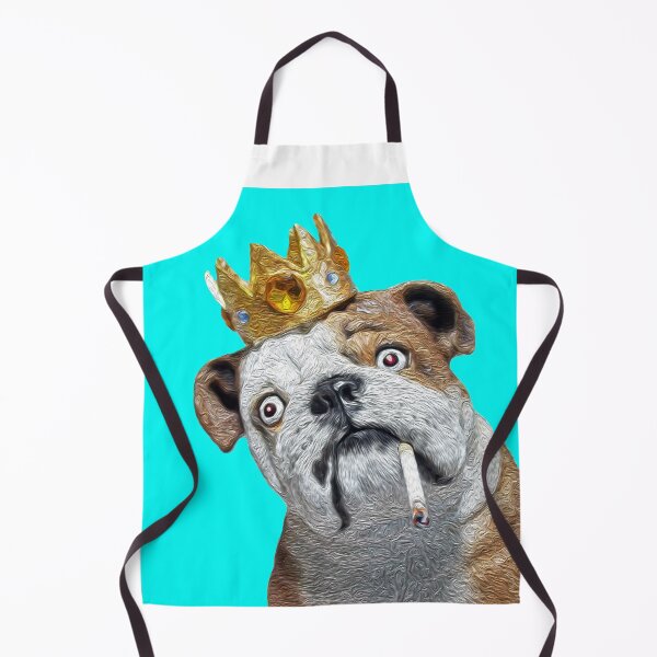 Item preview, King DOG Turquoise | Smoking King Puppy | Bulldog King Smoking Dog | Dog King Design by Tyler Tilley designed and sold by Tyler Tilley.
