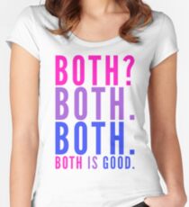 Both is Good - Bisexual Bi Pride Women's Fitted Scoop T-Shirt