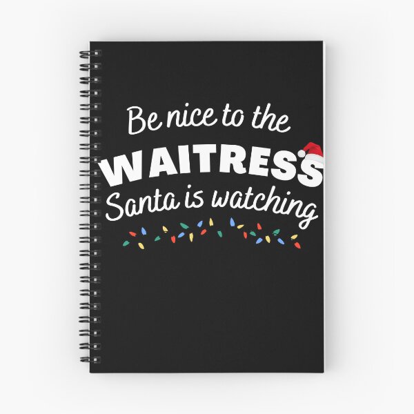Item preview, Be nice to the waitress Santa is Watching Funny Xmas Christmas designed and sold by ibeargifts.