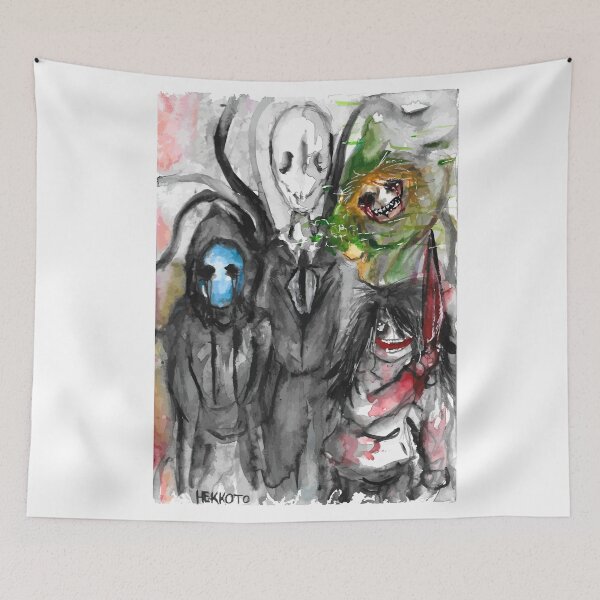 Item preview, Creepypasta characters horror serial killers designed and sold by Hekkoto.