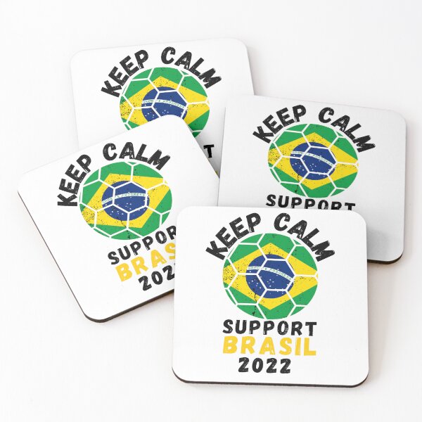 Item preview, Keep Calm Support Brasil soccer ball distressed grunge designed and sold by JoeyGrace.
