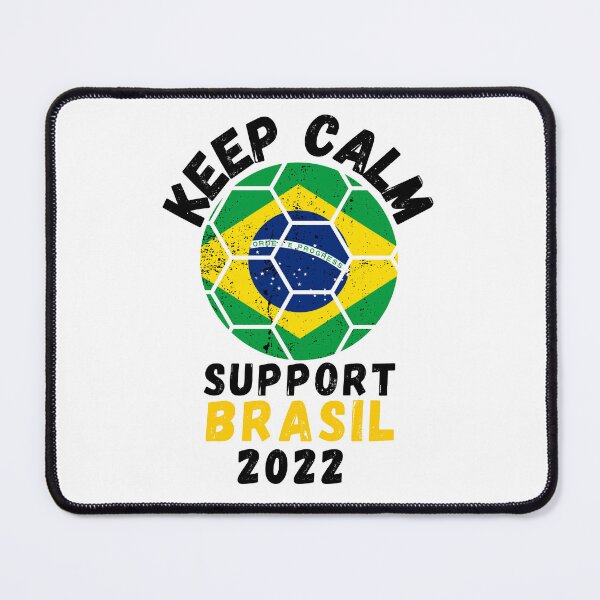 Item preview, Keep Calm Support Brasil soccer ball distressed grunge designed and sold by JoeyGrace.