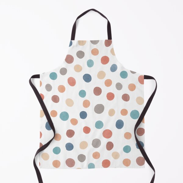 Item preview, Boho Dots Pattern in Retro Colors Turquoise Blue Beige Red Grey and Terracota designed and sold by MFGB-Creations.