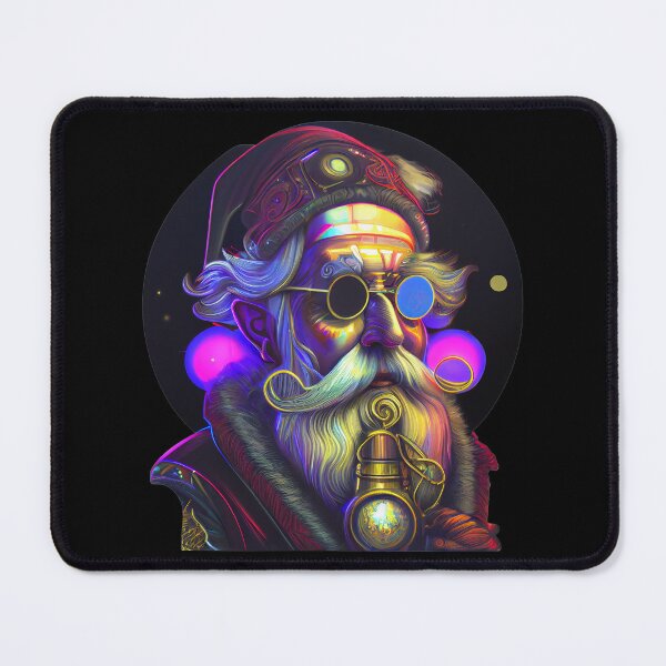 Item preview, Psychedelic Steampiunk Space Santa Claus designed and sold by Mystikos Art.
