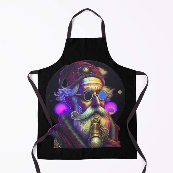 Item preview, Psychedelic Steampiunk Space Santa Claus designed and sold by Mystikos Art.