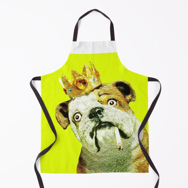 Item preview, YELLOW DOG KING | Smoking King Puppy | Bulldog King Smoking Dog | Dog King Design by Tyler Tilley designed and sold by Tyler Tilley.