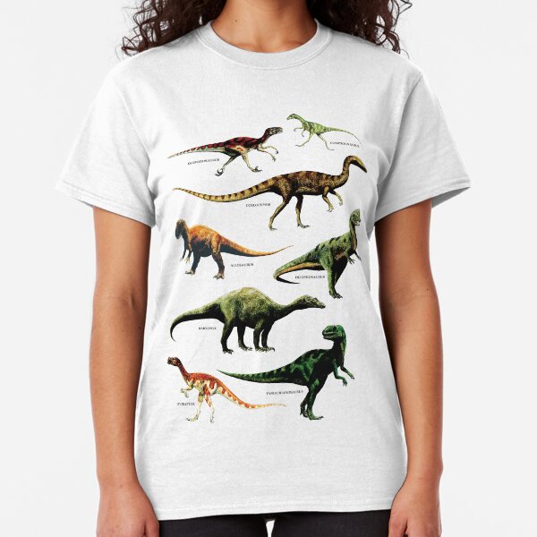 DINOSAURIER ARTEN VINTAGE RETRO 80er DINO DINOSAURIER Classic T-Shirt
