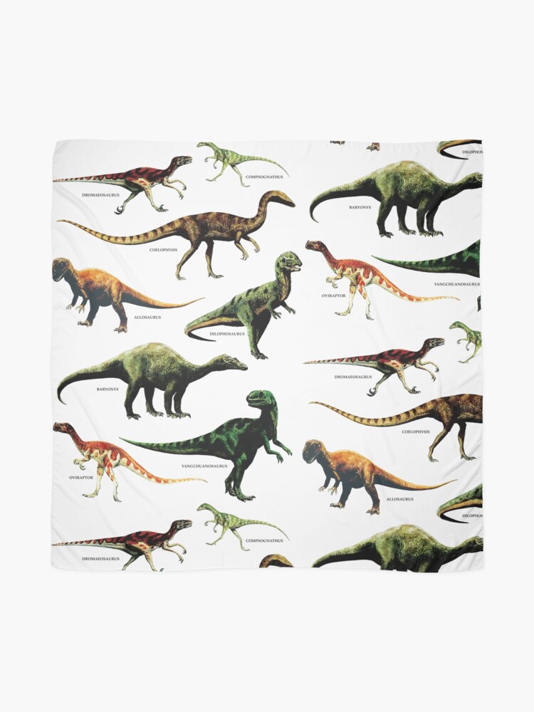 41++ Dinosaurier arten mit bild , &quot;DINOSAURIER ARTEN VINTAGE RETRO 80er DINO DINOSAURIER&quot; Tuch von