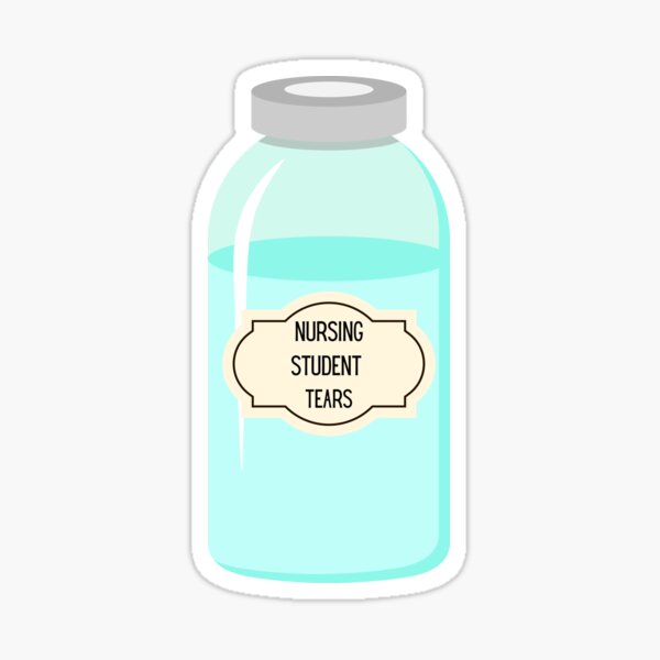 Clinical, Nursing Student, Med Student, Funny Nurses Water Bottle by  socoart