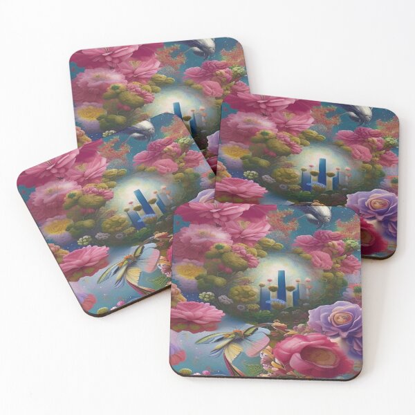 Item preview, Abstraction illustrative rosery Colorful hippie style Splash Flowers Imagination of dream  桜 world art bloomcore designed and sold by ValleyDream.