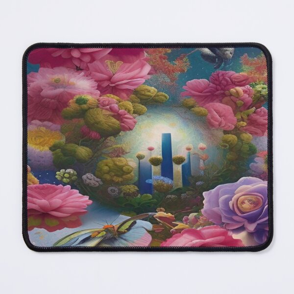 Item preview, Abstraction illustrative rosery Colorful hippie style Splash Flowers Imagination of dream  桜 world art bloomcore designed and sold by ValleyDream.