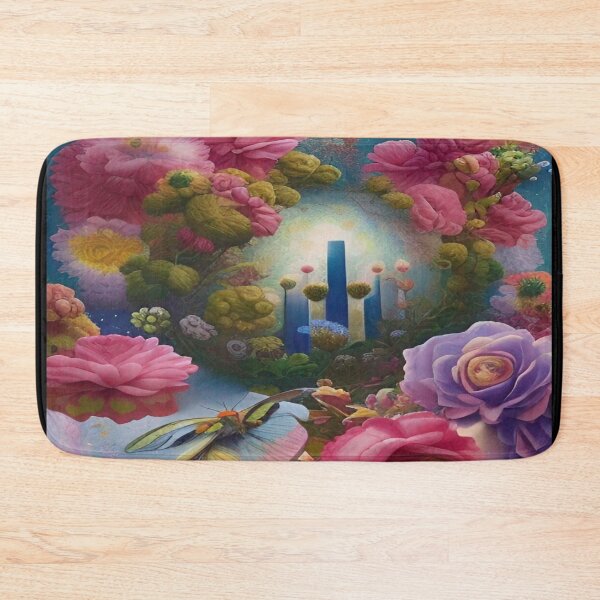 Item preview, Abstraction illustrative rosery Colorful hippie style Splash Flowers Imagination of dream  桜 world art bloomcore designed and sold by ValleyDream.