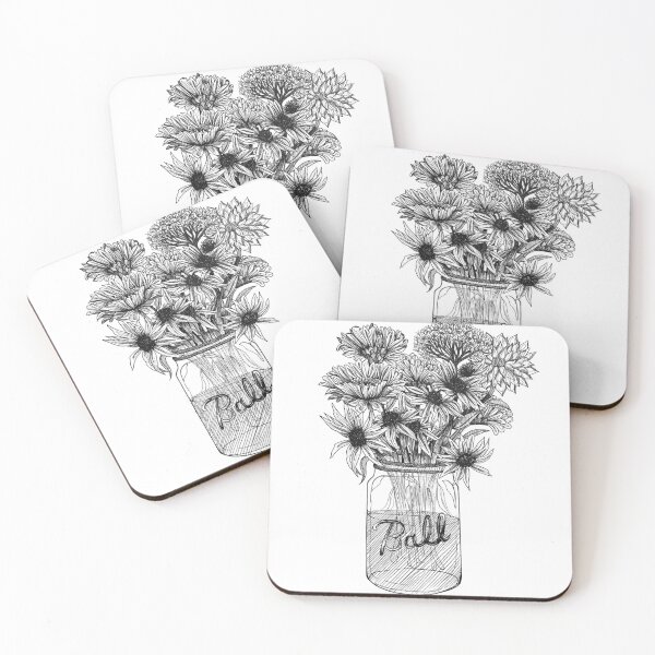 Item preview, Mason Jar Wildflowers designed and sold by StudioRosebud.