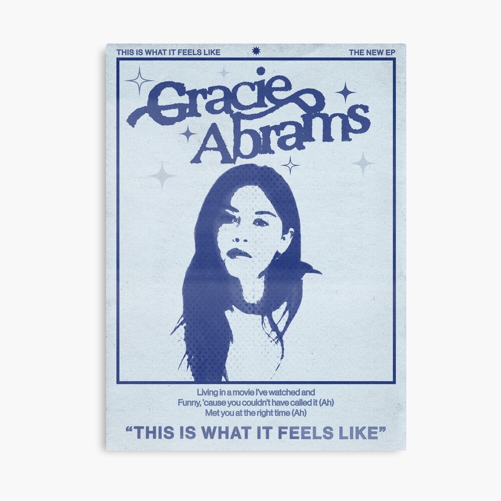 グレイシーエイブラムス-ThisIs WhatItFeelsLike特注ポスター Singer Gracie Poster Art Abrams This Is What It Feels Like