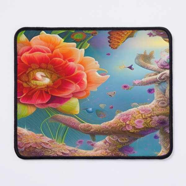 Item preview, Abstraction illustrative rosery Colorful hippie style Splash Flowers Imagination of dream  桜 world art bloomcore designed and sold by ValleyDream.
