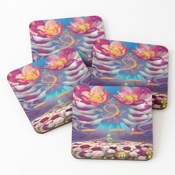 Item preview, Abstraction illustrative rosery Colorful hippie style Splash Flowers Imagination of dream  桜 world art bloomcore designed and sold by ValleyDream.