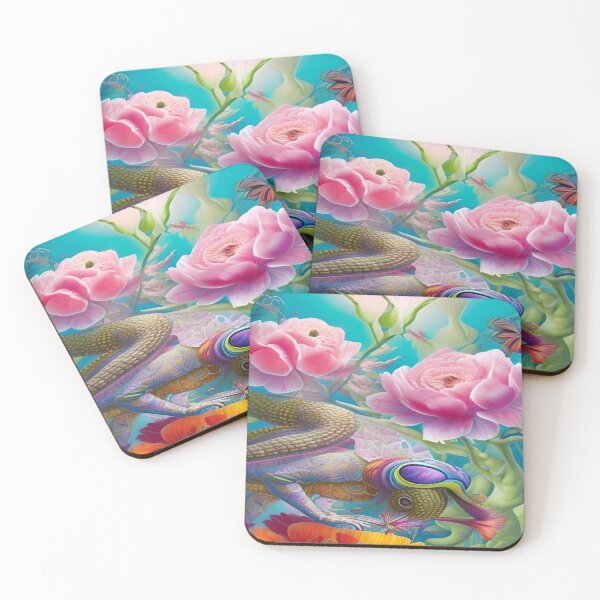 Item preview, Abstraction illustrative rosery Colorful hippie style Splash Flowers Imagination of dream  桜 world art bloomcore designed and sold by ValleyDream.