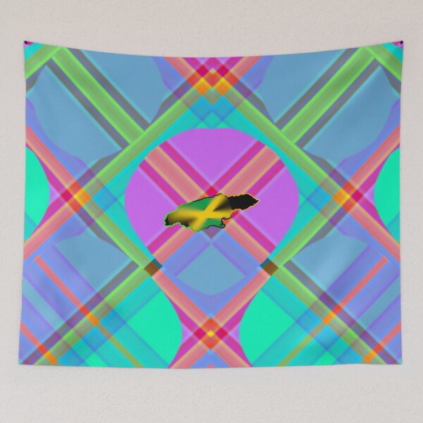 Item preview, UNFORGETTABLE WEST INDIES CHRISTMAS SOUVENIRS - UNIQUE ABSTRACT CARIBBEAN GEOMETRIC PATTERN - GREATJAMAICAN VIBES FLAG INSPIRATION designed and sold by Ralek.