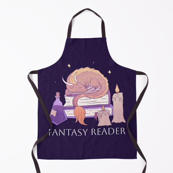 Item preview, Dragon sleeping on books - Fantasy reader designed and sold by Yarafantasyart.