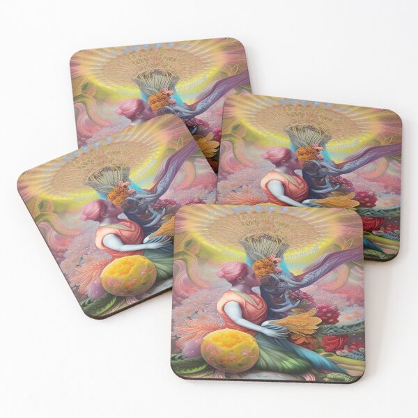 Item preview, Abstraction illustrative rosery Colorful hippie style Splash Flowers Imagination of dream  桜 world art bloomcore designed and sold by ValleyDream.