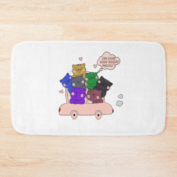 Item preview, On our Way Right Meow! - Traveling And Cats Make Me Happy Funny Gift Idea For Hobby Lover  - Kittens Road Trip Squad  designed and sold by zoulouu.