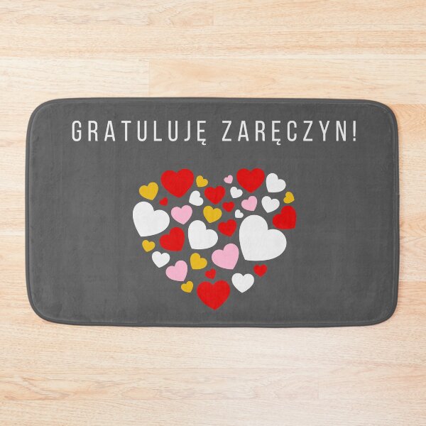 Item preview, Gratuluję zaręczyn, congratulations on your engagement in Polish, Polish wedding engagement  designed and sold by Pommallina.