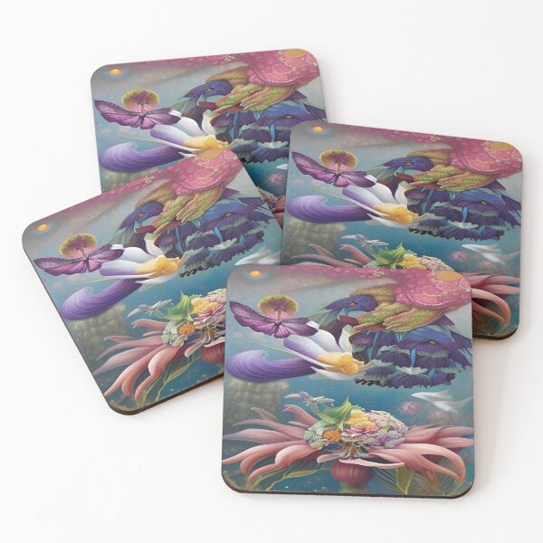 Item preview, Abstraction illustrative rosery Colorful hippie style Splash Flowers Imagination of dream  桜 world art bloomcore designed and sold by ValleyDream.