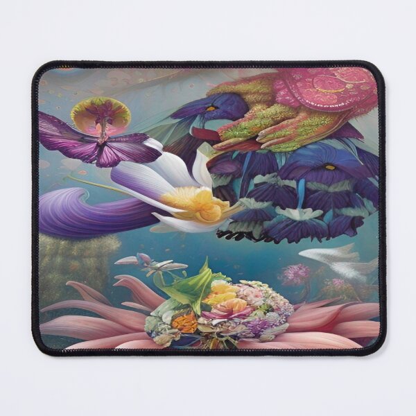 Item preview, Abstraction illustrative rosery Colorful hippie style Splash Flowers Imagination of dream  桜 world art bloomcore designed and sold by ValleyDream.