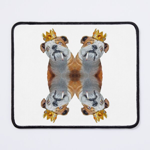 Item preview, CUTE Ecstasy Dog King | Acid dog prince | Psychedelic Bull Dog | Smoking Dog Prince | Design By Tiger Picasso designed and sold by Tyler Tilley.