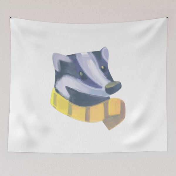 Item preview, Badger in scarf designed and sold by PottersArt.