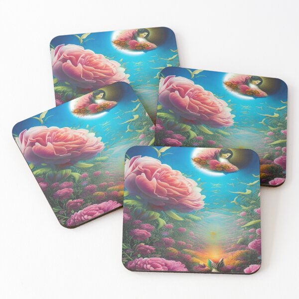 Item preview, Abstraction illustrative rosery Colorful hippie style Splash Flowers Imagination of dream  桜 world art bloomcore designed and sold by ValleyDream.